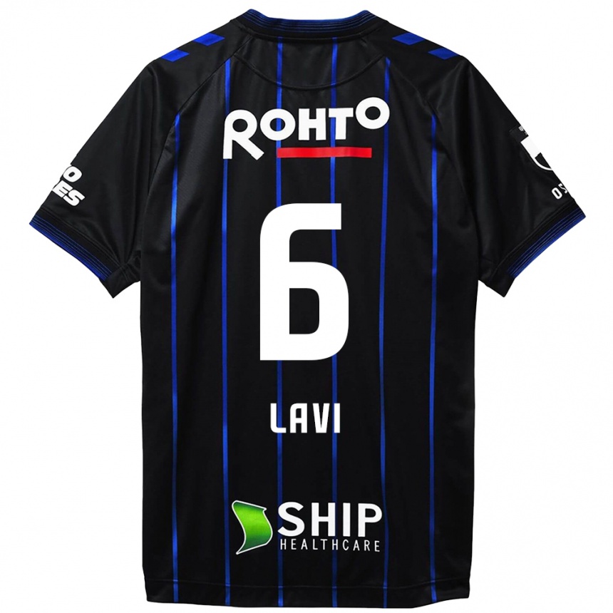 Kids Football Neta Lavi #6 Black Blue Home Jersey 2024/25 T-Shirt Uk