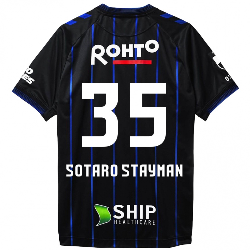 Kids Football Joshua Sotaro Stayman #35 Black Blue Home Jersey 2024/25 T-Shirt Uk