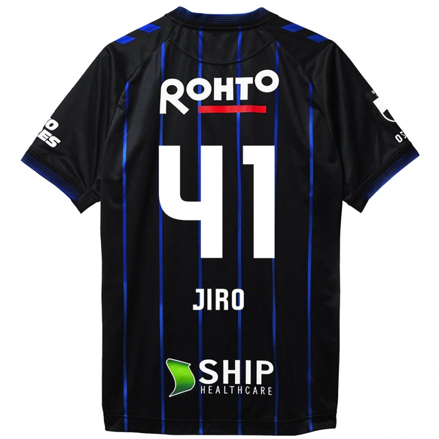 Kids Football Jiro Nakamura #41 Black Blue Home Jersey 2024/25 T-Shirt Uk