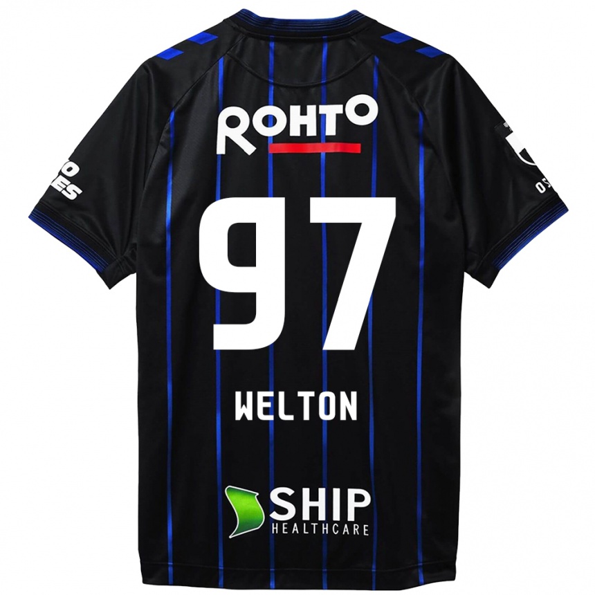 Kids Football Welton #97 Black Blue Home Jersey 2024/25 T-Shirt Uk