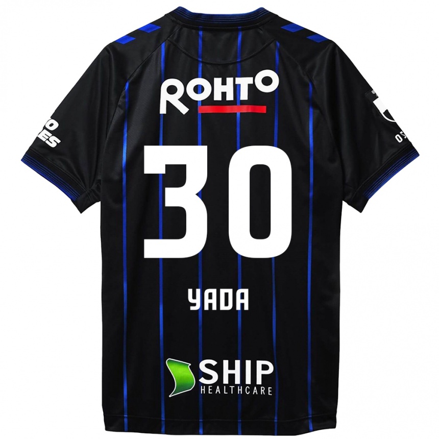 Kids Football Yukito Yada #30 Black Blue Home Jersey 2024/25 T-Shirt Uk