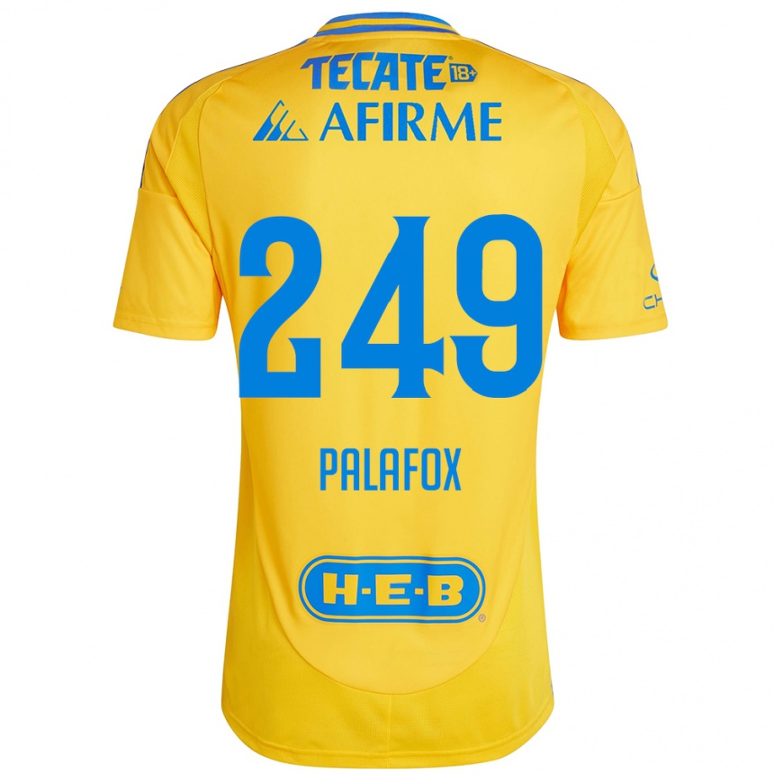 Kids Football José Palafox #249 Gold Yellow Home Jersey 2024/25 T-Shirt Uk