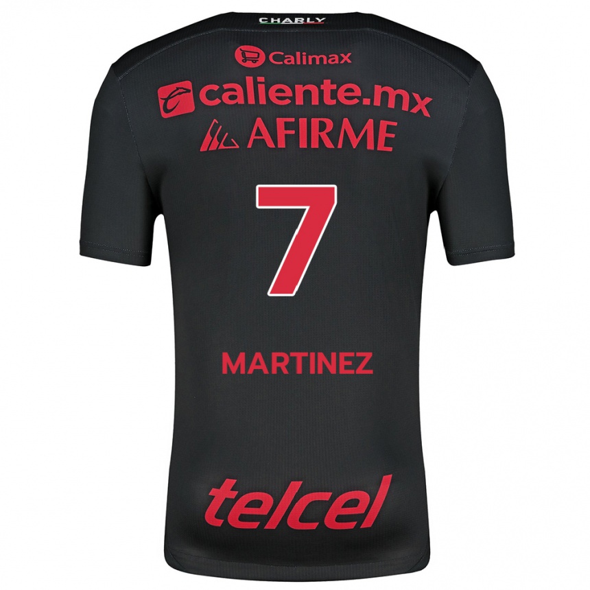 Kids Football Alejandro Martínez #7 Black Red Home Jersey 2024/25 T-Shirt Uk