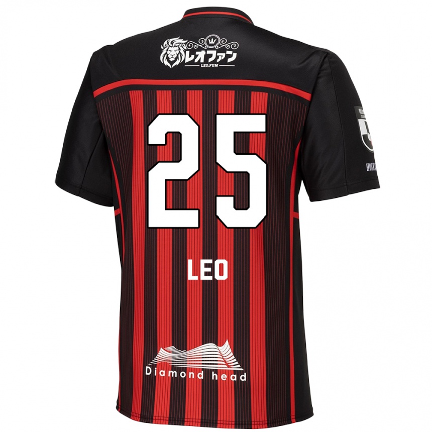 Kids Football Leo Osaki #25 Red Black Home Jersey 2024/25 T-Shirt Uk