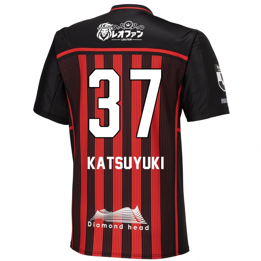 Kids Football Katsuyuki Tanaka #37 Red Black Home Jersey 2024/25 T-Shirt Uk