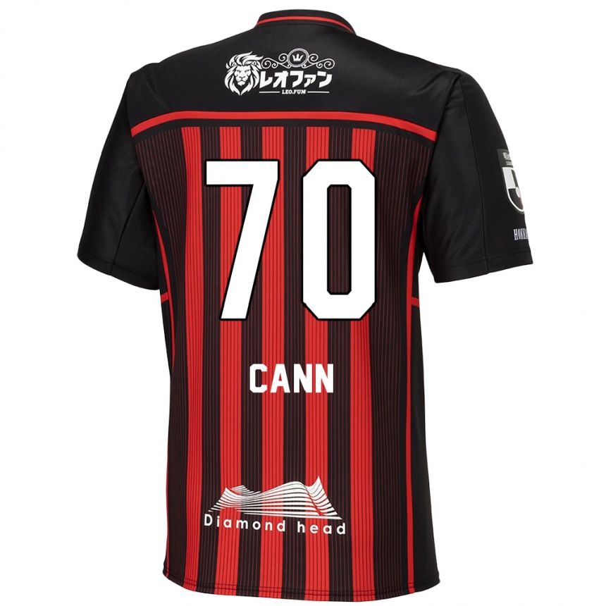 Kids Football Francis Cann #70 Red Black Home Jersey 2024/25 T-Shirt Uk