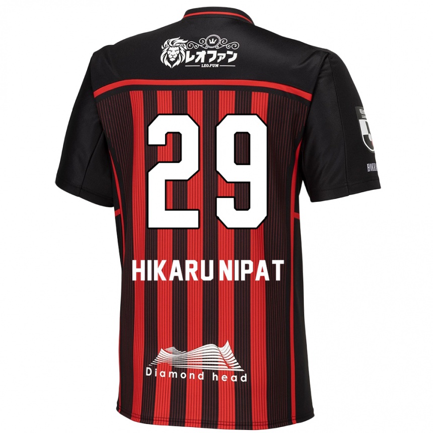 Kids Football Reese Hikaru Nipat #29 Red Black Home Jersey 2024/25 T-Shirt Uk