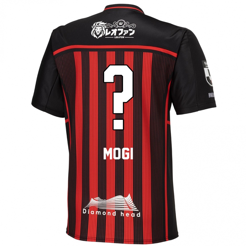 Kids Football Katsuyuki Mogi #0 Red Black Home Jersey 2024/25 T-Shirt Uk