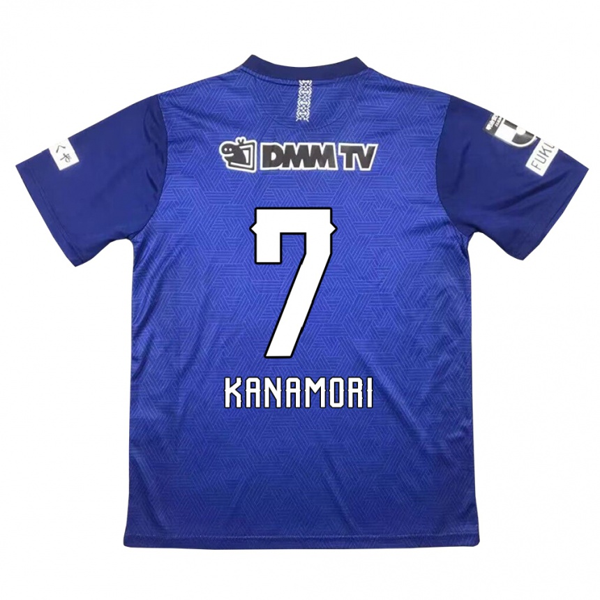 Kids Football Takeshi Kanamori #7 Dark Blue Home Jersey 2024/25 T-Shirt Uk