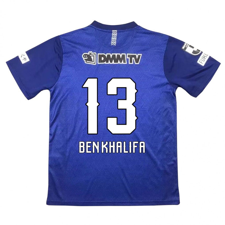 Kids Football Nassim Ben Khalifa #13 Dark Blue Home Jersey 2024/25 T-Shirt Uk