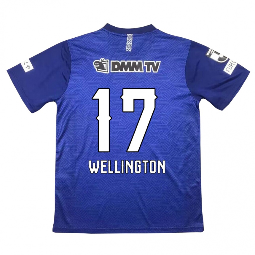 Kids Football Wellington #17 Dark Blue Home Jersey 2024/25 T-Shirt Uk