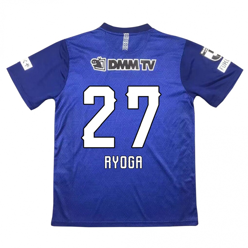 Kids Football Ryoga Sato #27 Dark Blue Home Jersey 2024/25 T-Shirt Uk