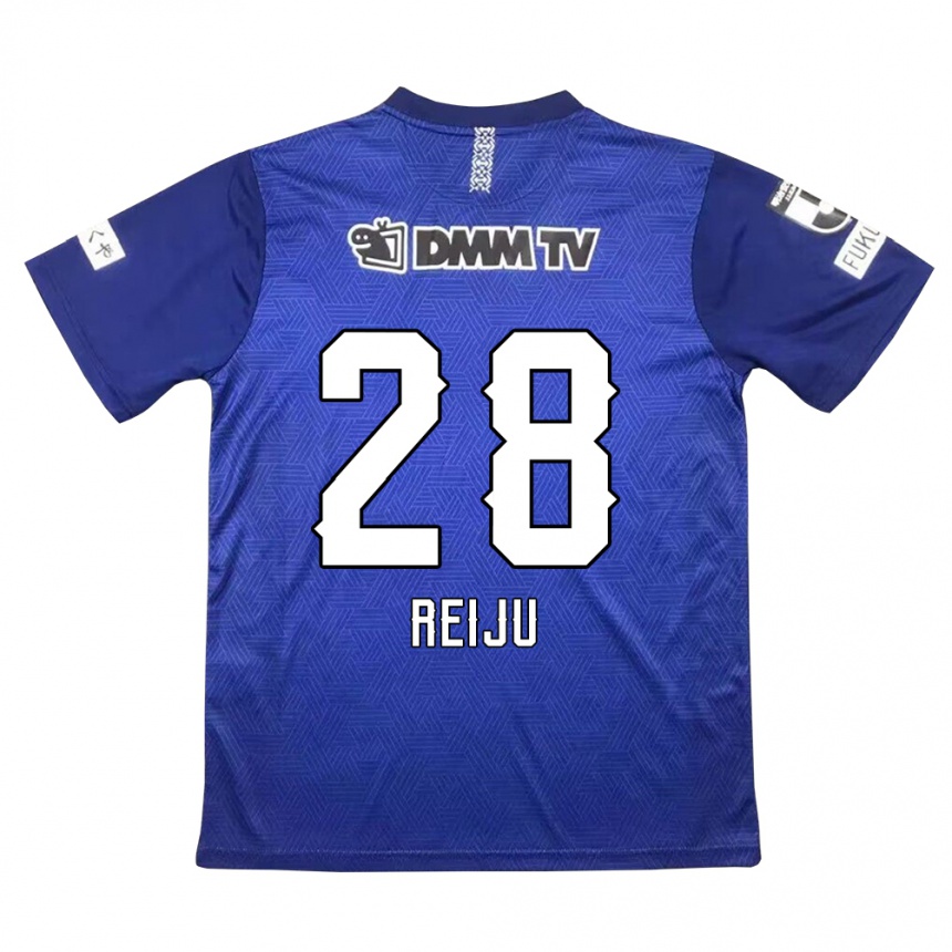 Kids Football Reiju Tsuruno #28 Dark Blue Home Jersey 2024/25 T-Shirt Uk