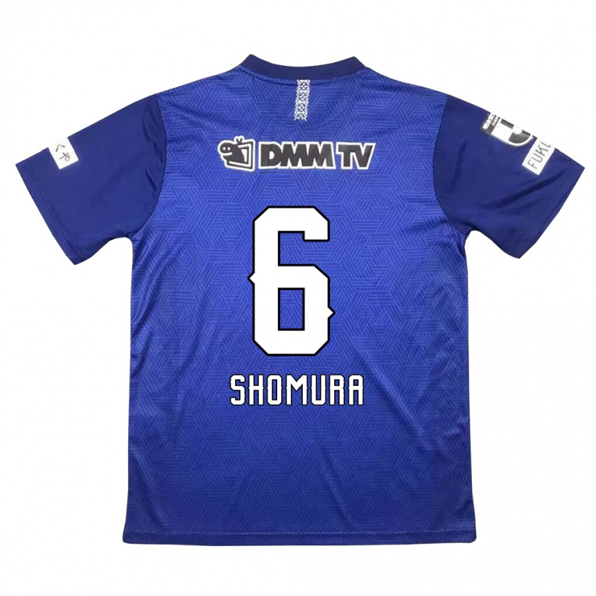 Kids Football Tomoki Shomura #6 Dark Blue Home Jersey 2024/25 T-Shirt Uk