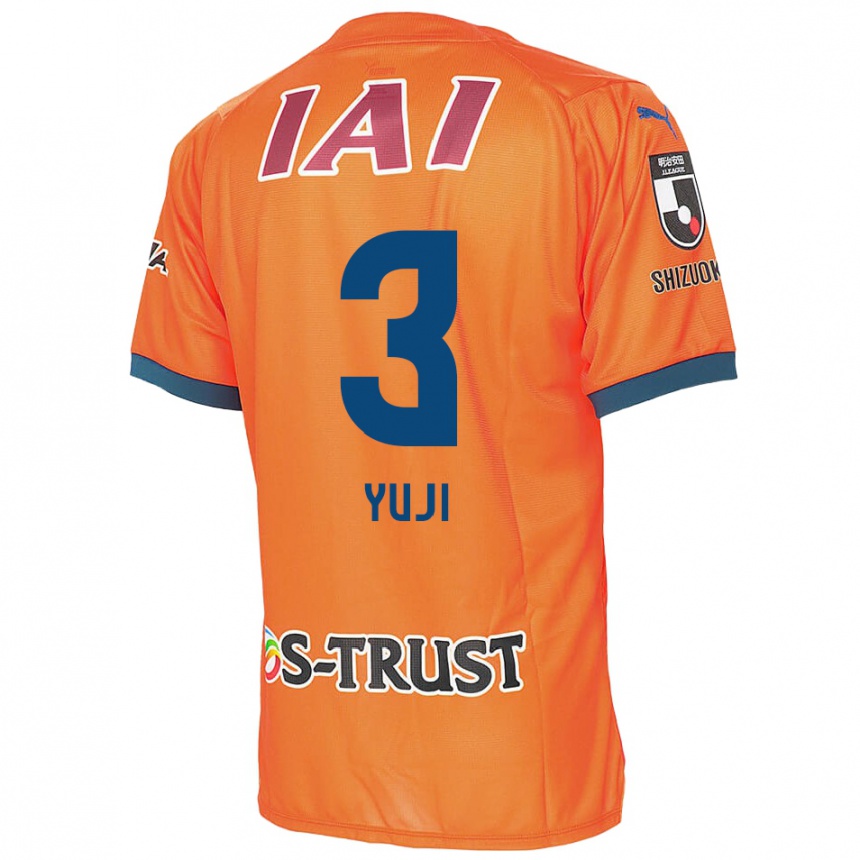 Kids Football Yuji Takahashi #3 Orange Blue Home Jersey 2024/25 T-Shirt Uk