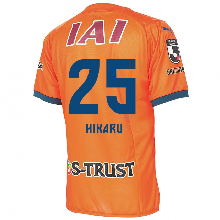 Kids Football Hikaru Naruoka #25 Orange Blue Home Jersey 2024/25 T-Shirt Uk