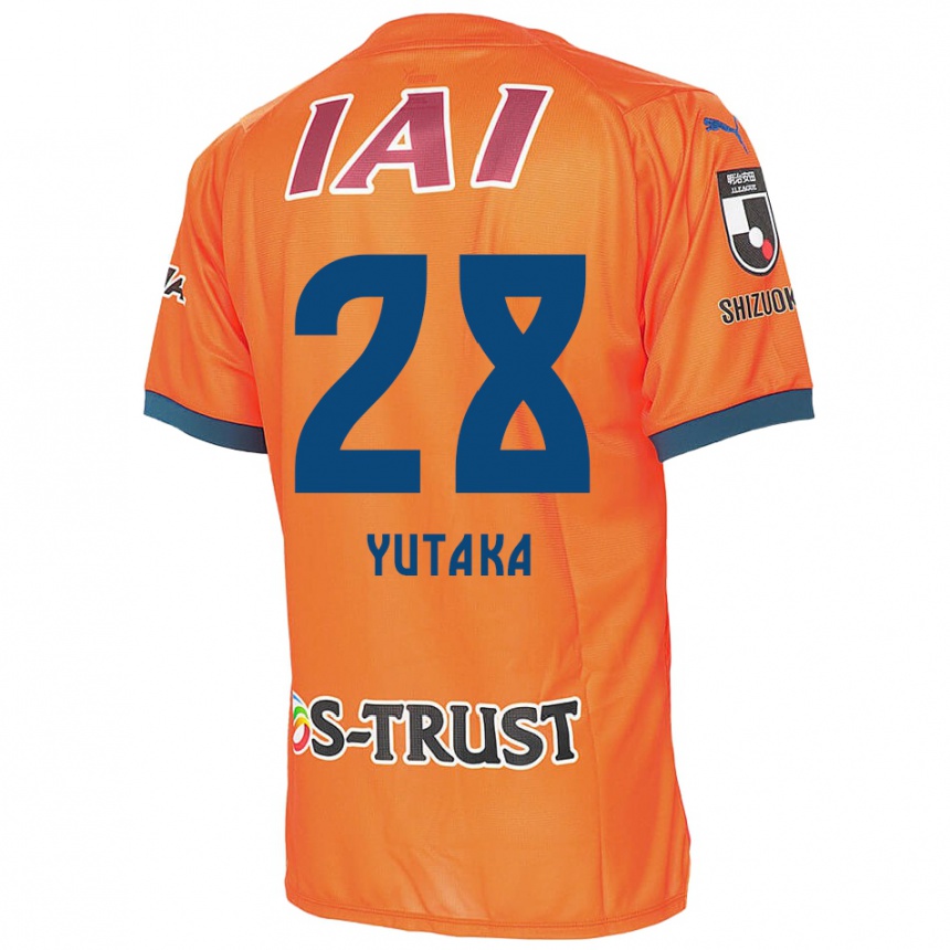 Kids Football Yutaka Yoshida #28 Orange Blue Home Jersey 2024/25 T-Shirt Uk