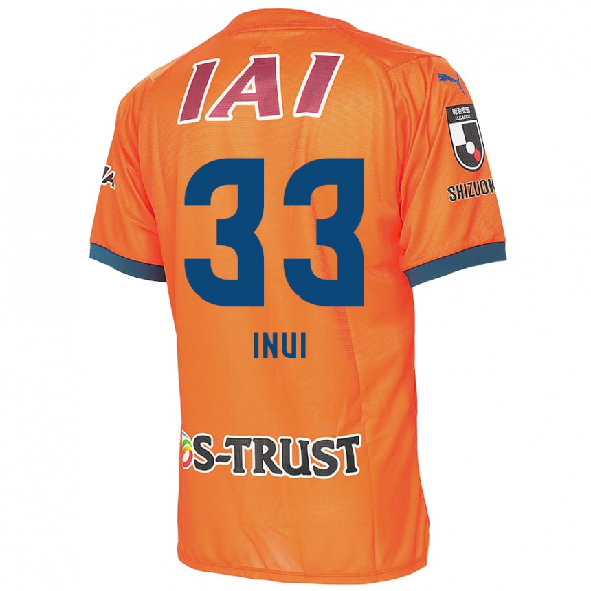 Kids Football Takashi Inui #33 Orange Blue Home Jersey 2024/25 T-Shirt Uk