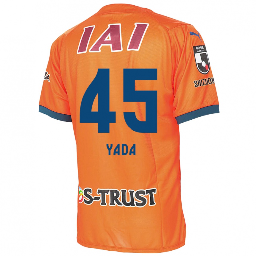 Kids Football Ryunosuke Yada #45 Orange Blue Home Jersey 2024/25 T-Shirt Uk