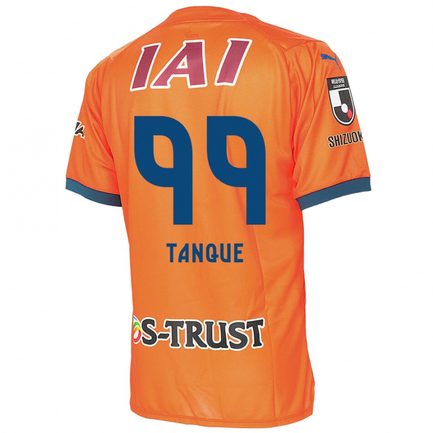 Kids Football Douglas Tanque #99 Orange Blue Home Jersey 2024/25 T-Shirt Uk