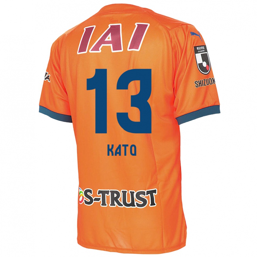 Kids Football Daiya Kato #13 Orange Blue Home Jersey 2024/25 T-Shirt Uk