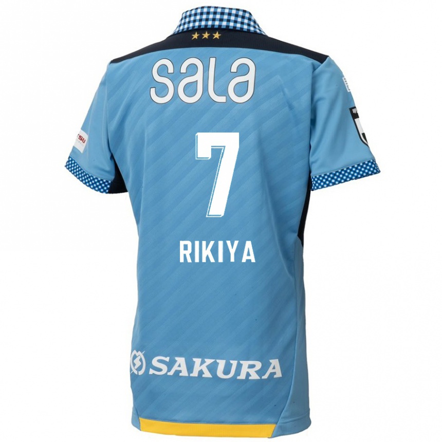 Kids Football Rikiya Uehara #7 Blue Black Home Jersey 2024/25 T-Shirt Uk