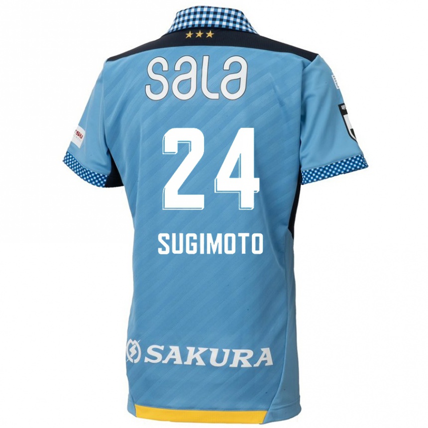 Kids Football Mitsuki Sugimoto #24 Blue Black Home Jersey 2024/25 T-Shirt Uk