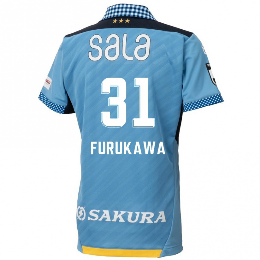 Kids Football Yosuke Furukawa #31 Blue Black Home Jersey 2024/25 T-Shirt Uk