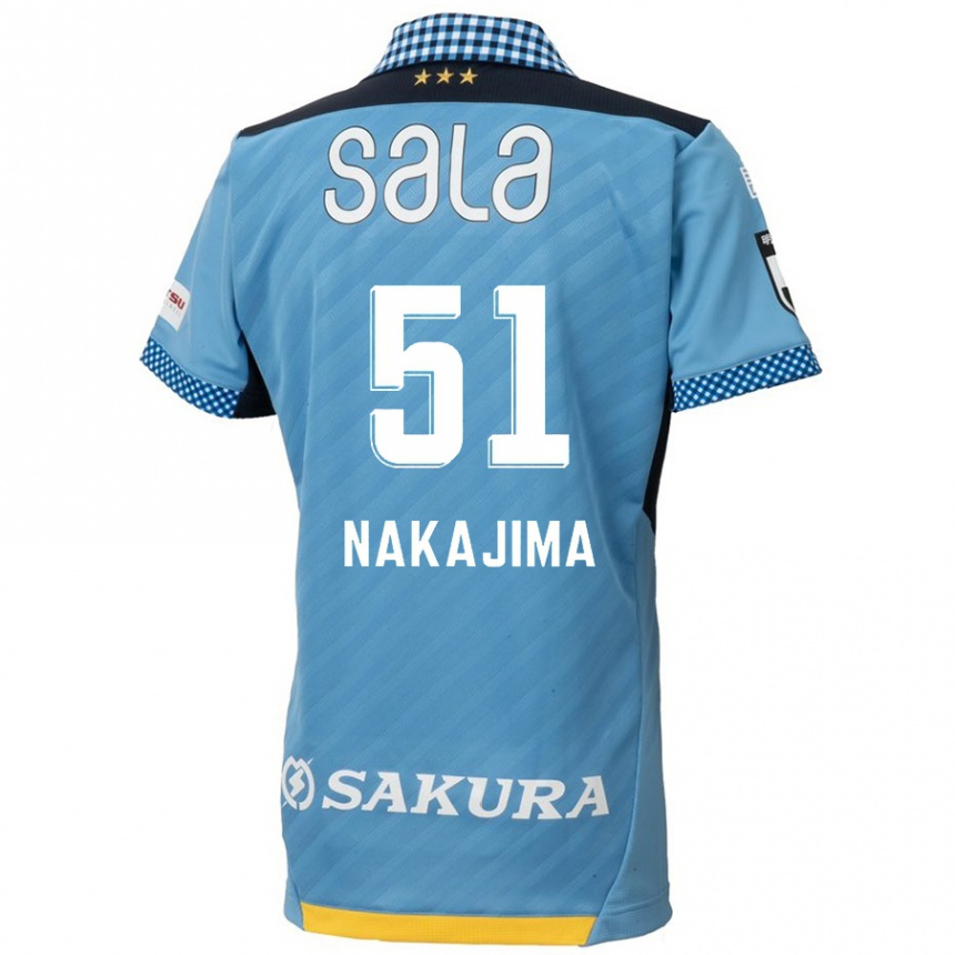 Kids Football Keitaro Nakajima #51 Blue Black Home Jersey 2024/25 T-Shirt Uk