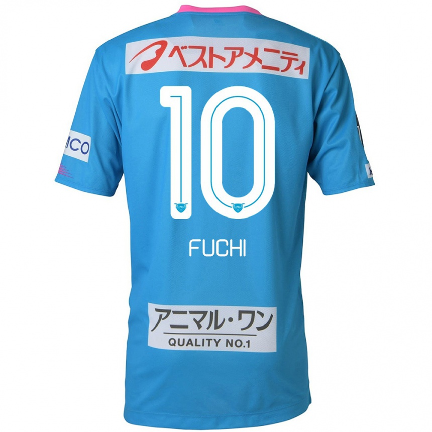 Kids Football Fuchi Honda #10 Blue Pink Home Jersey 2024/25 T-Shirt Uk