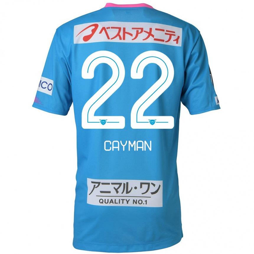 Kids Football Cayman Togashi #22 Blue Pink Home Jersey 2024/25 T-Shirt Uk