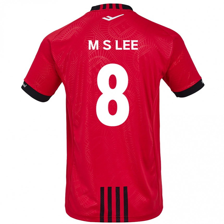 Kids Football Seung-Mo Lee #8 Red Black Home Jersey 2024/25 T-Shirt Uk