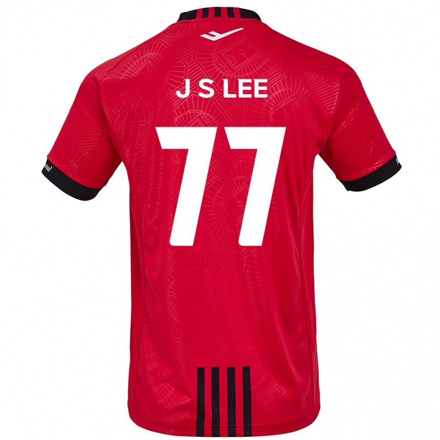 Kids Football Seung-Joon Lee #77 Red Black Home Jersey 2024/25 T-Shirt Uk