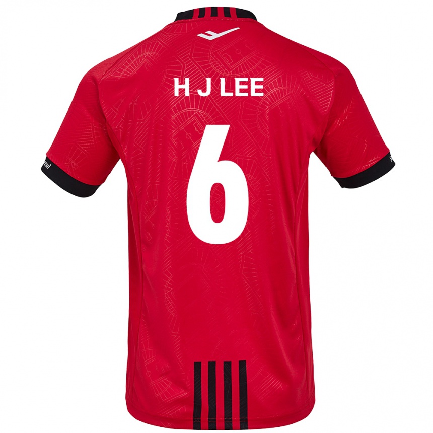 Kids Football Ju-Hwan Lee #6 Red Black Home Jersey 2024/25 T-Shirt Uk