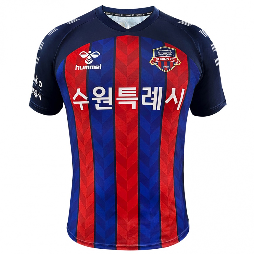 Kids Football Cheol-Woo Park #3 Blue Red Home Jersey 2024/25 T-Shirt Uk