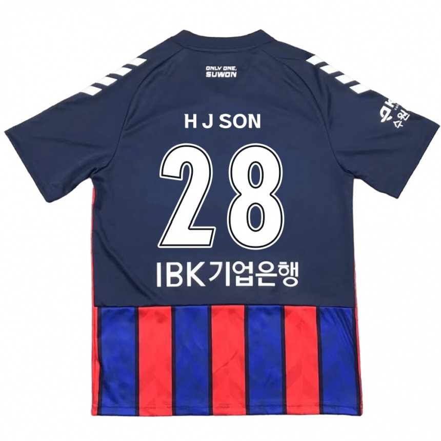 Kids Football Jun-Ho Son #28 Blue Red Home Jersey 2024/25 T-Shirt Uk