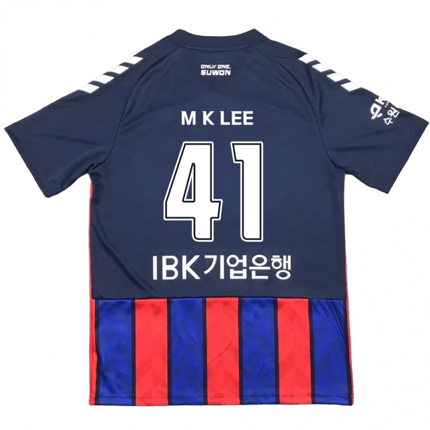 Kids Football Kyung-Min Lee #41 Blue Red Home Jersey 2024/25 T-Shirt Uk