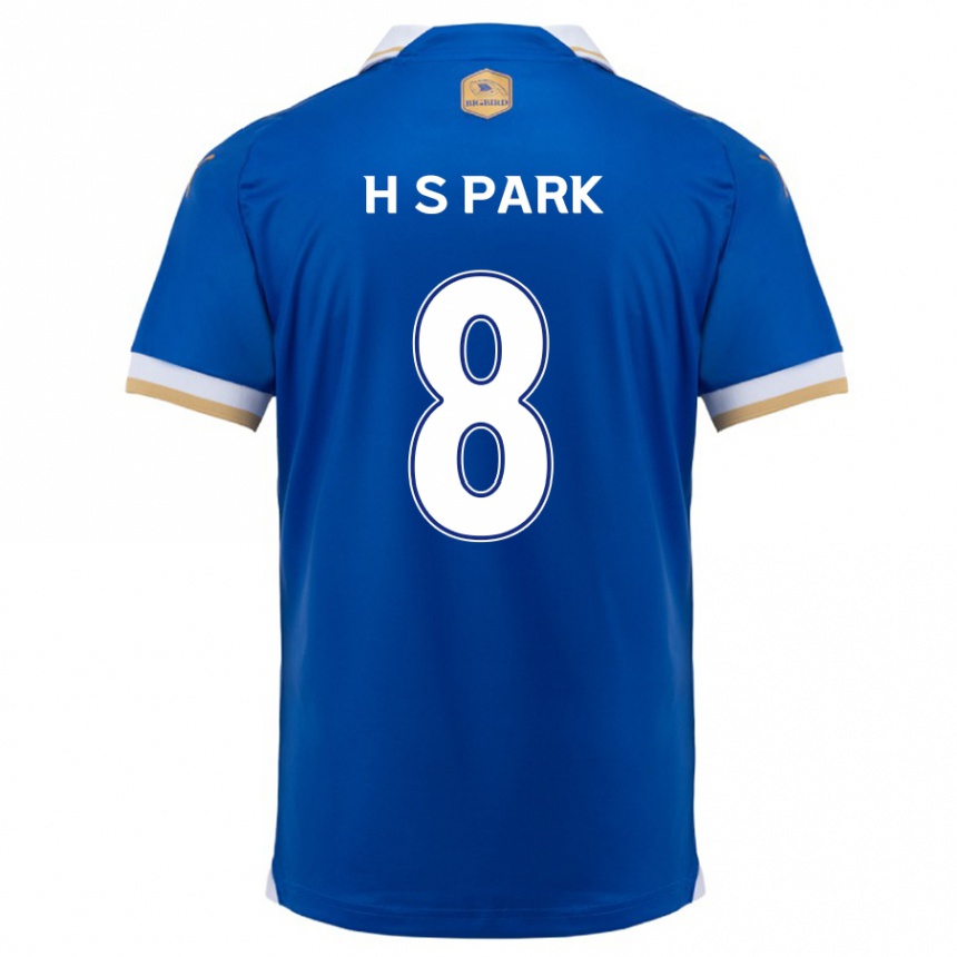 Kids Football Sang-Hyeok Park #8 Blue White Home Jersey 2024/25 T-Shirt Uk