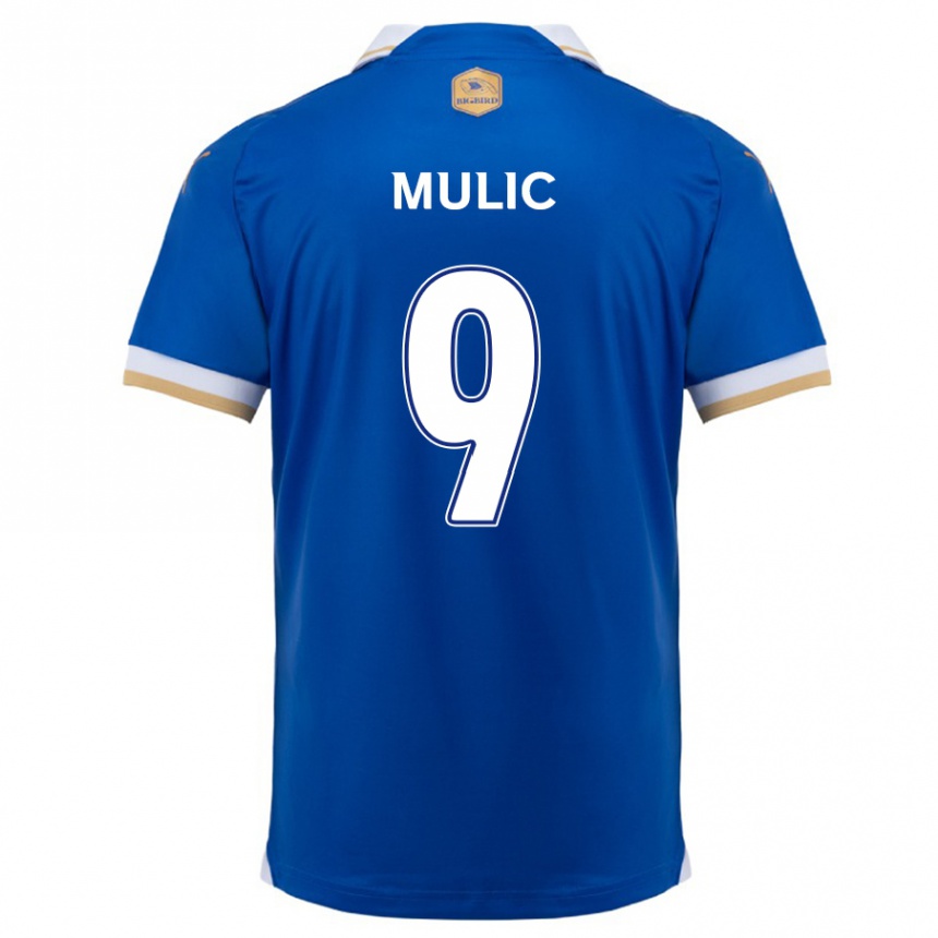 Kids Football Fejsal Mulic #9 Blue White Home Jersey 2024/25 T-Shirt Uk