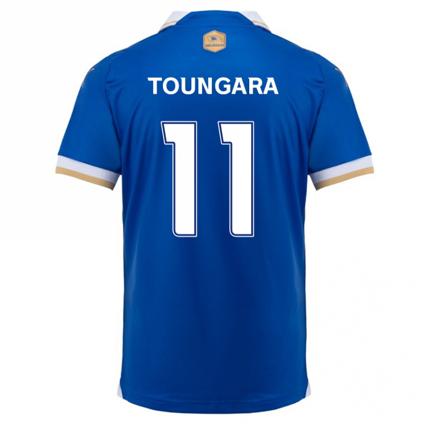 Kids Football Aboubacar Toungara #11 Blue White Home Jersey 2024/25 T-Shirt Uk