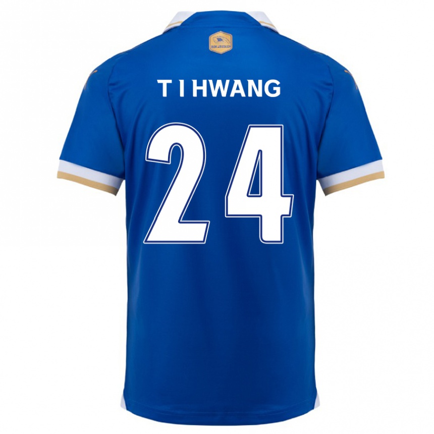 Kids Football In-Taek Hwang #24 Blue White Home Jersey 2024/25 T-Shirt Uk