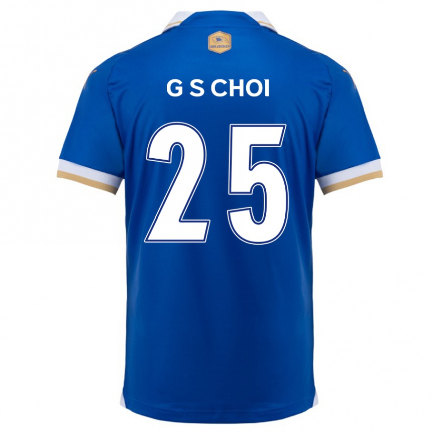 Kids Football Sung-Geun Choi #25 Blue White Home Jersey 2024/25 T-Shirt Uk