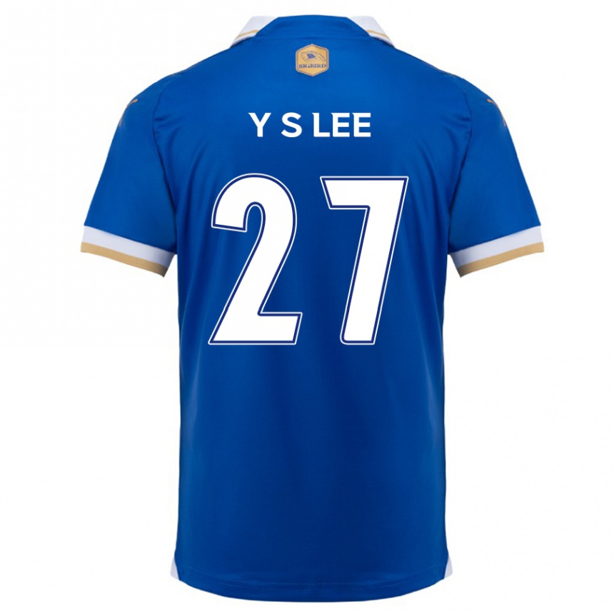 Kids Football Shi-Yeong Lee #27 Blue White Home Jersey 2024/25 T-Shirt Uk