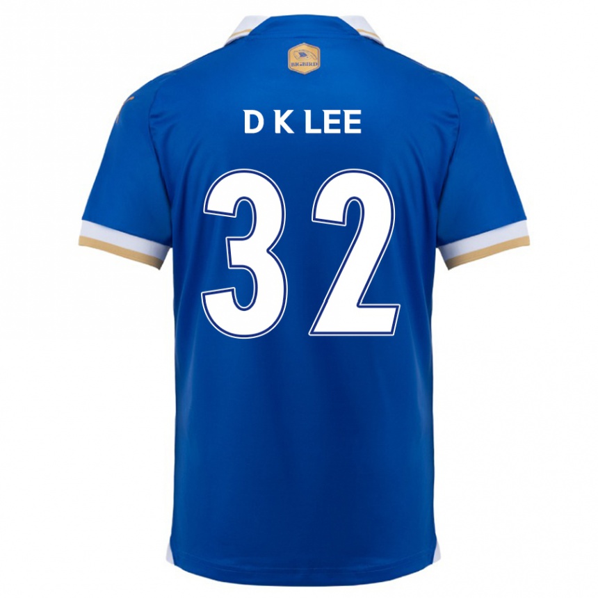 Kids Football Kyu-Dong Lee #32 Blue White Home Jersey 2024/25 T-Shirt Uk