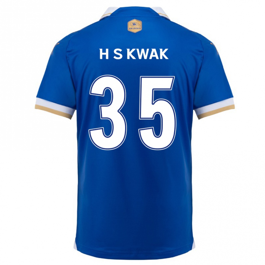 Kids Football Sung-Hoon Kwak #35 Blue White Home Jersey 2024/25 T-Shirt Uk