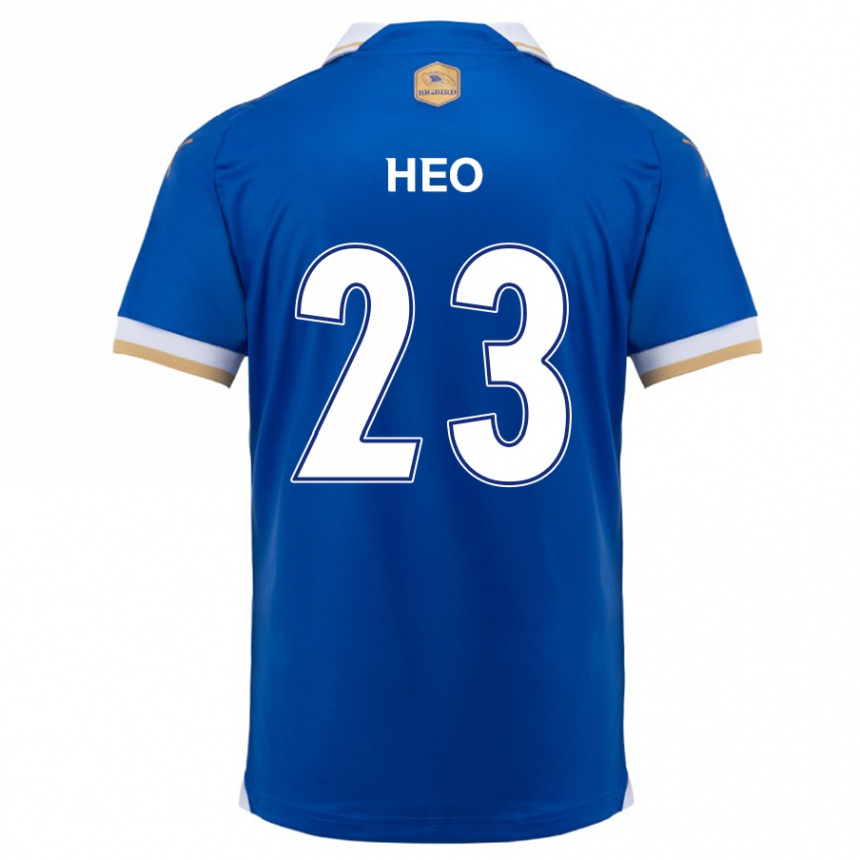 Kids Football Hwan Heo #23 Blue White Home Jersey 2024/25 T-Shirt Uk