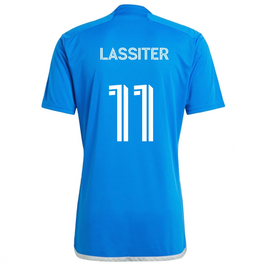 Kids Football Ariel Lassiter #11 Blue White Home Jersey 2024/25 T-Shirt Uk