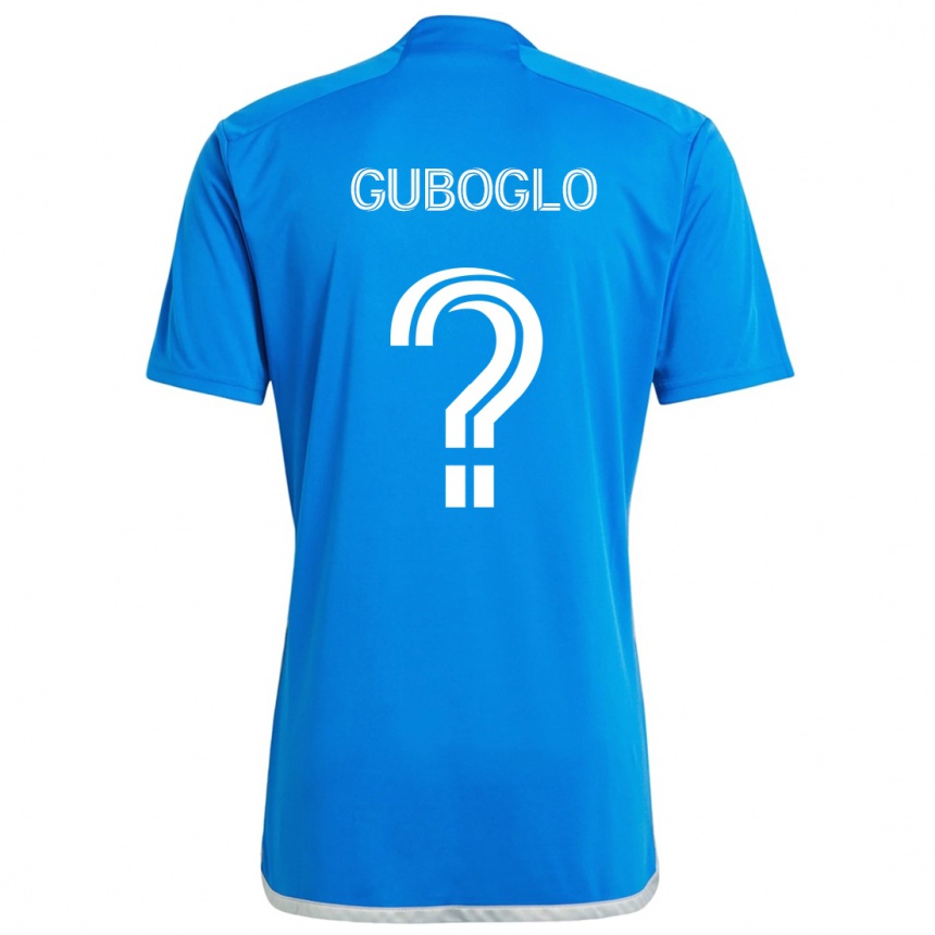 Kids Football Yuri Guboglo #0 Blue White Home Jersey 2024/25 T-Shirt Uk