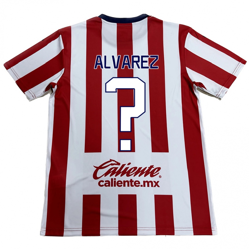 Kids Football Sergio Álvarez #0 Red White Home Jersey 2024/25 T-Shirt Uk