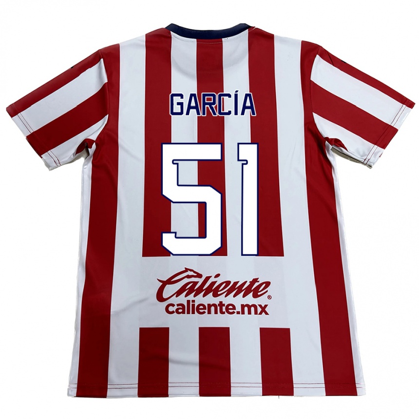 Kids Football Eduardo García #51 Red White Home Jersey 2024/25 T-Shirt Uk